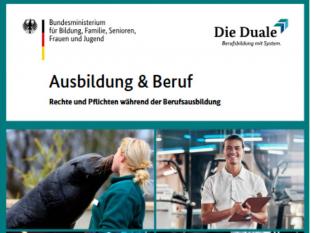 Broschüre "Ausbildung und Beruf – Rechte und Pflichten während der Berufsausbildung 2025"